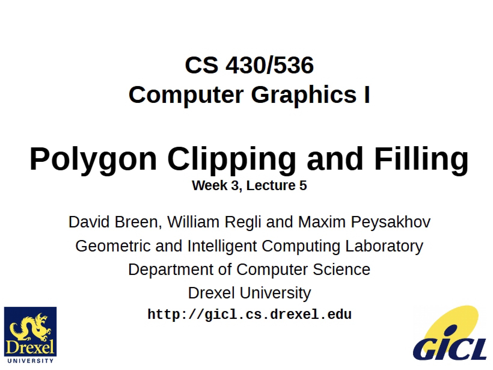 Polygons in Computer Graphics