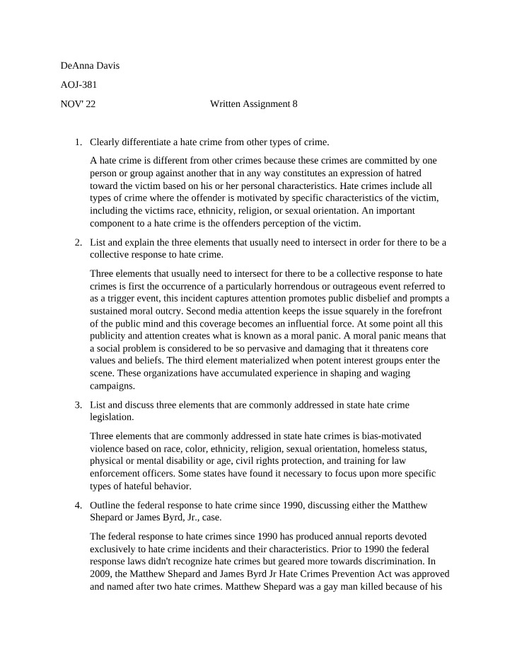 Collective Responses to Hate Crimes