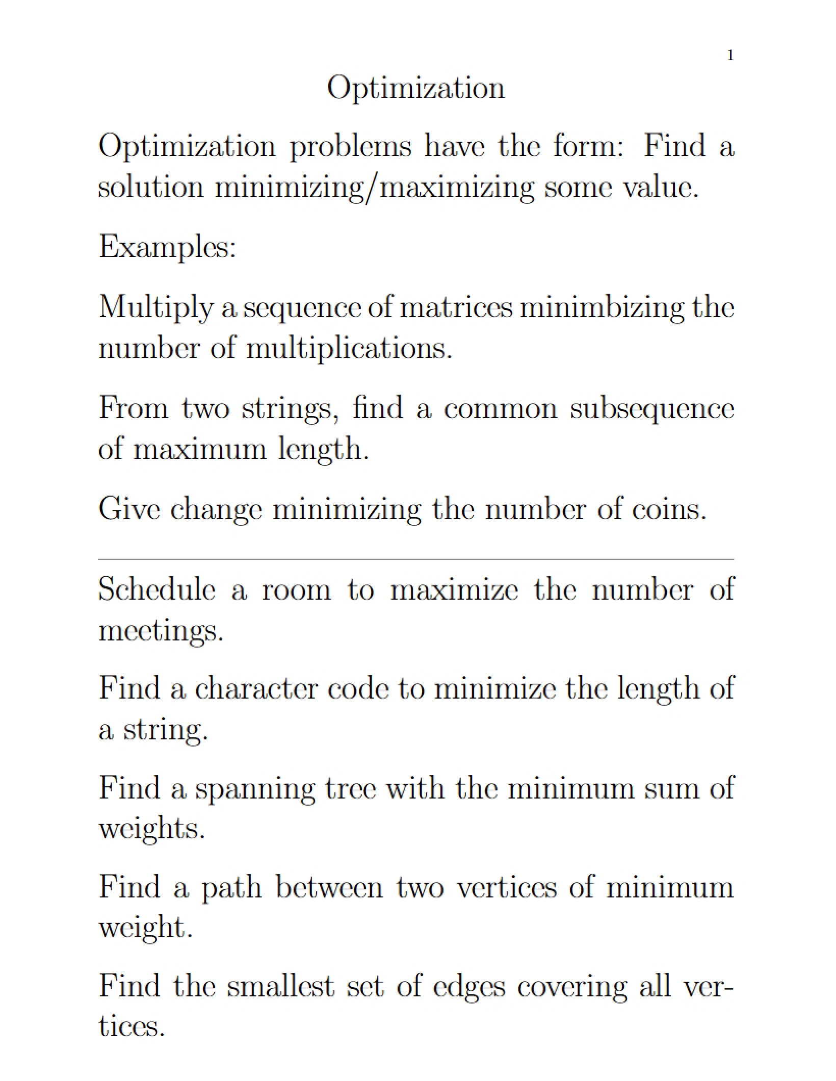 Optimization Algorithms