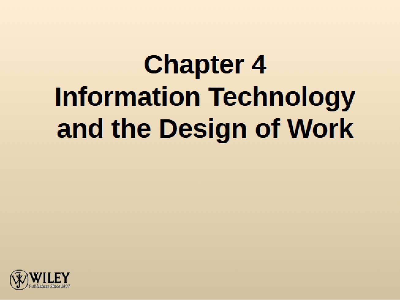Design of Work and IT