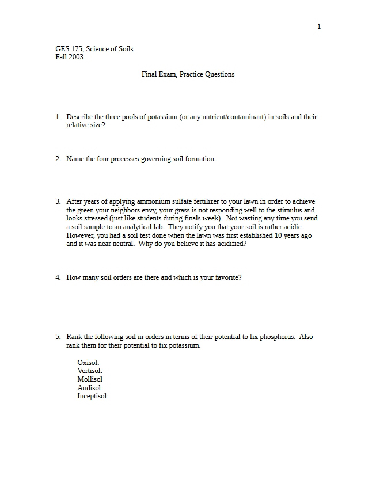 Science of Soils Study Notes