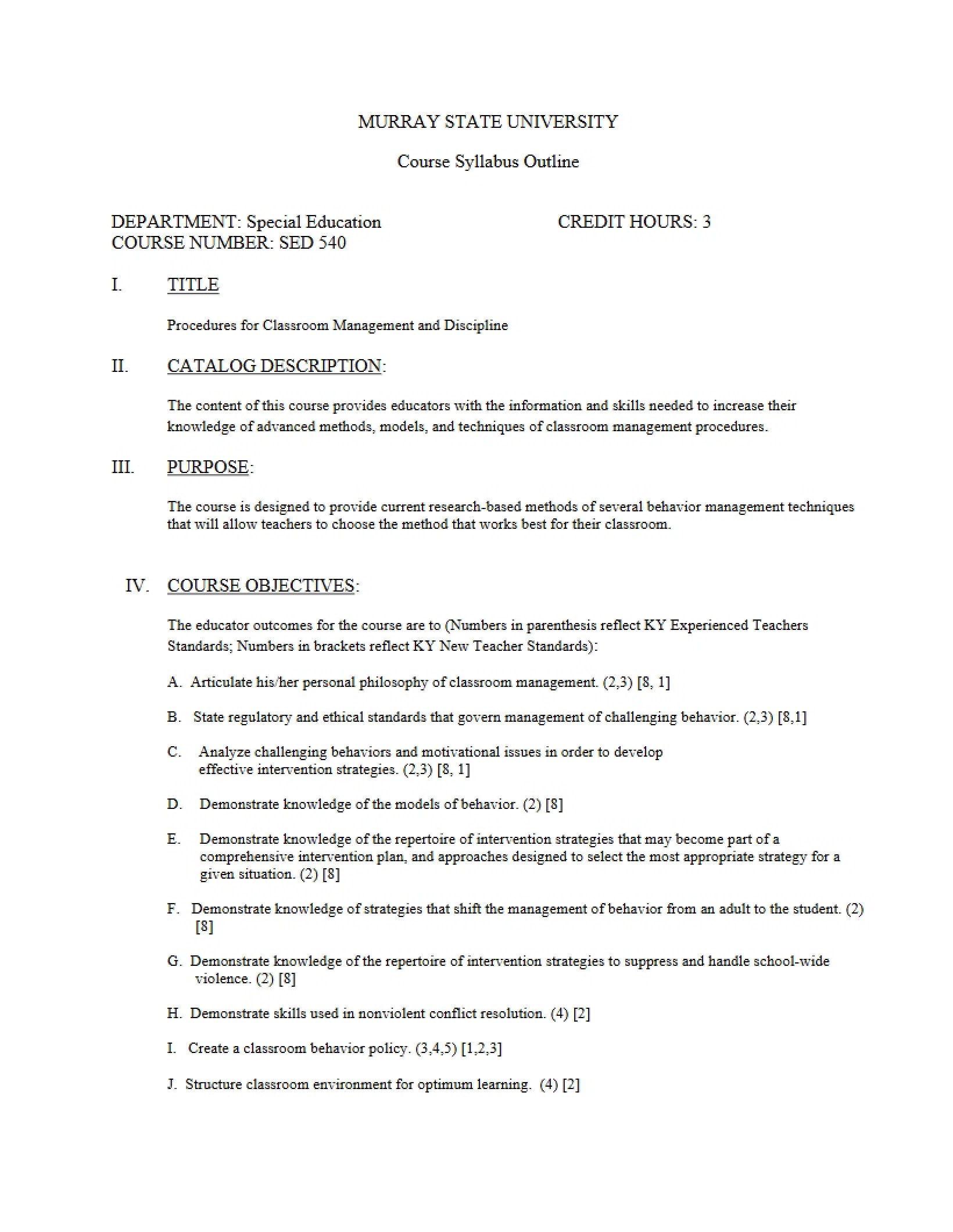 Syllabus - SED 540