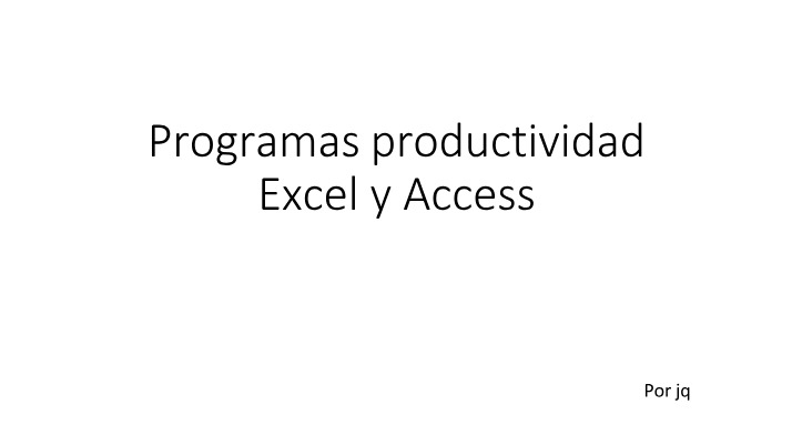 Módulo 5 - Access y Excel