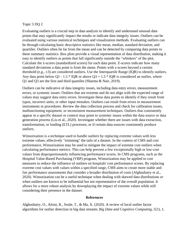 NURGERONTOLOGY - Topic 5 Discussion Question 2