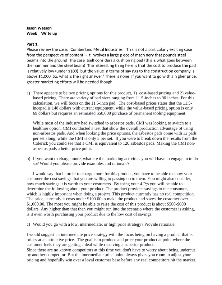 Write-up for Week 3