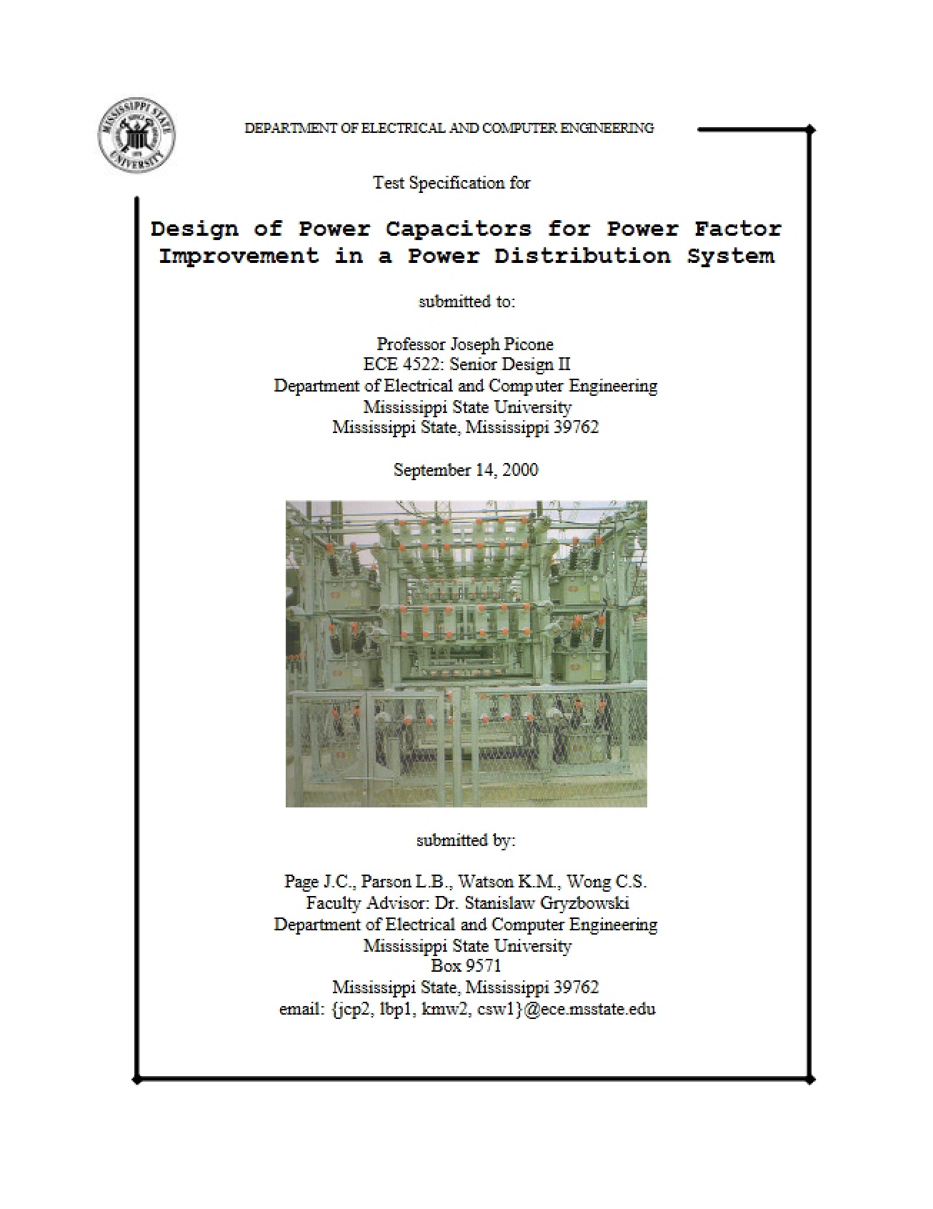 Power Factor Capacitor Design