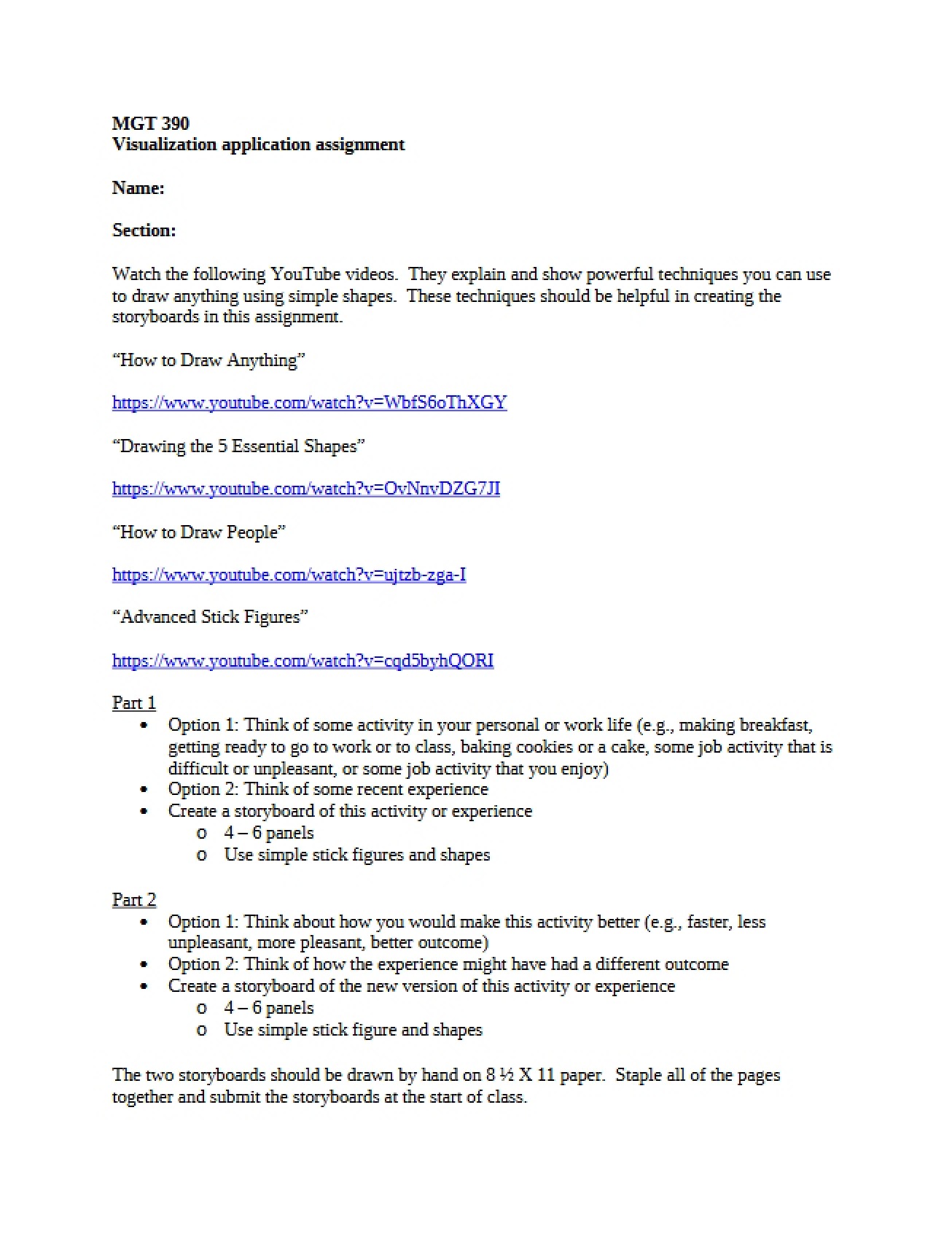 Assignment Visualization Application