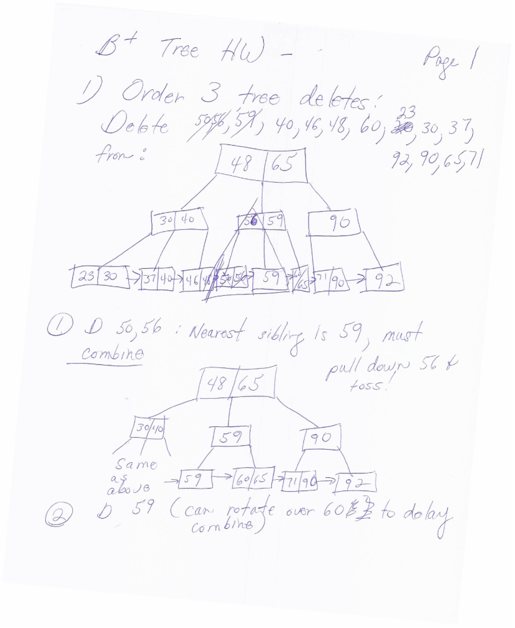 Homework B+ Tree