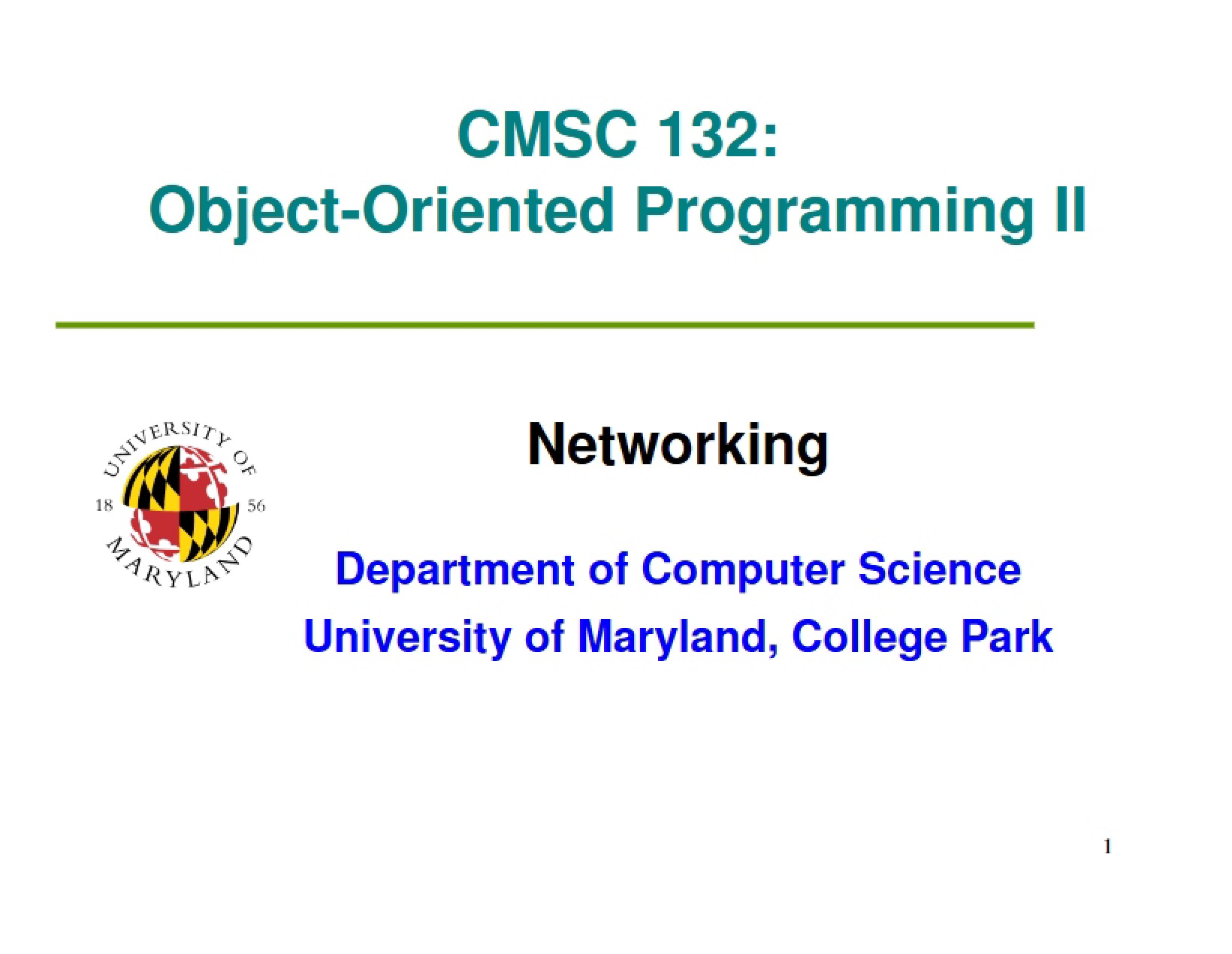 Networking Overview