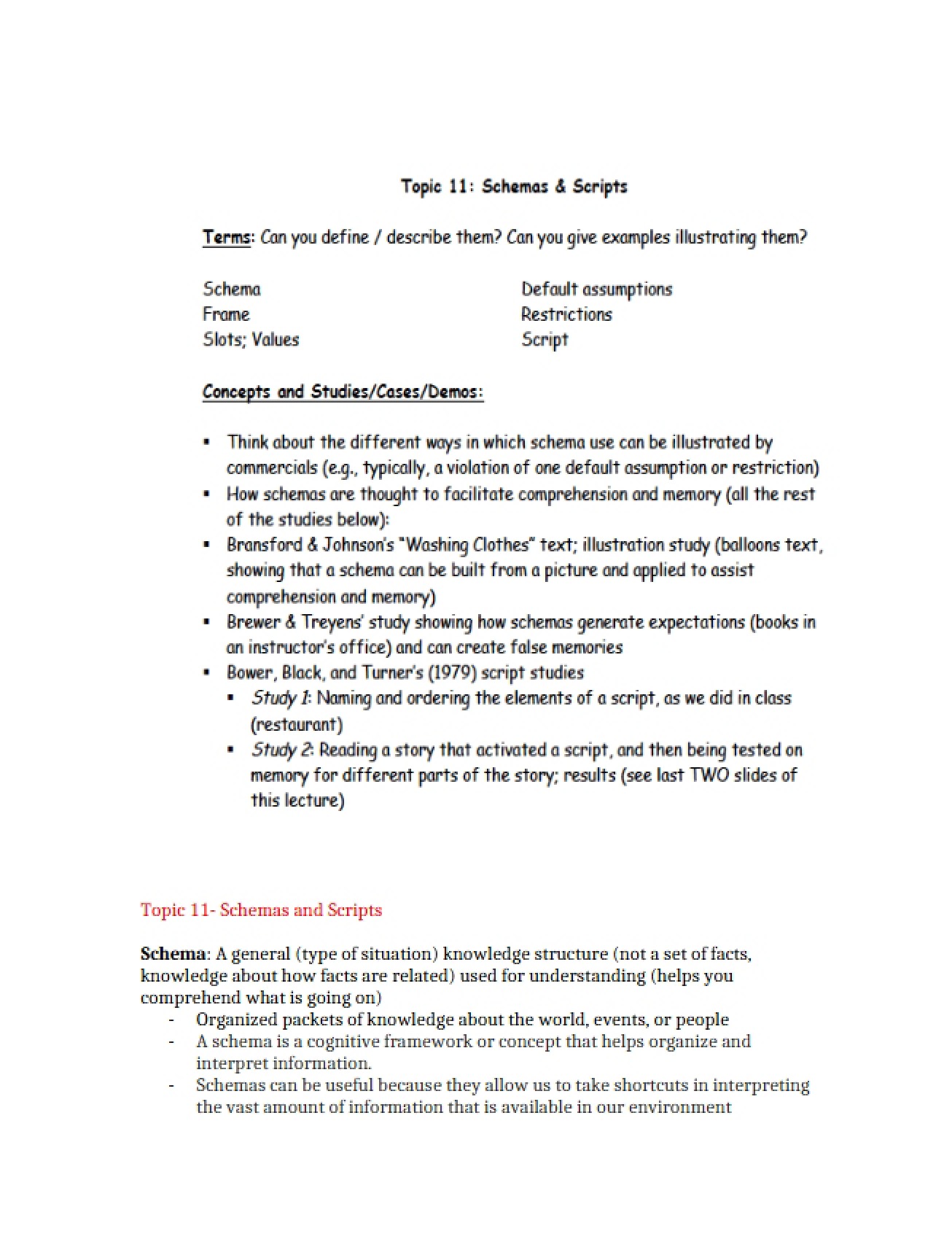 Topic 11 Notes