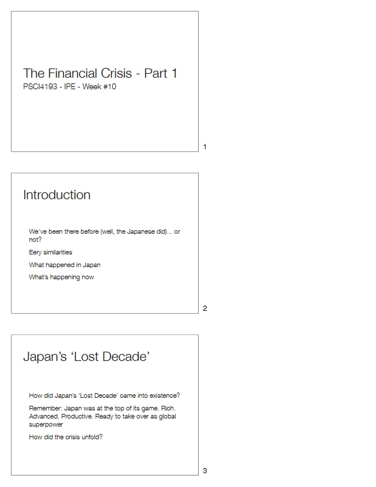 Understanding the Financial Crisis