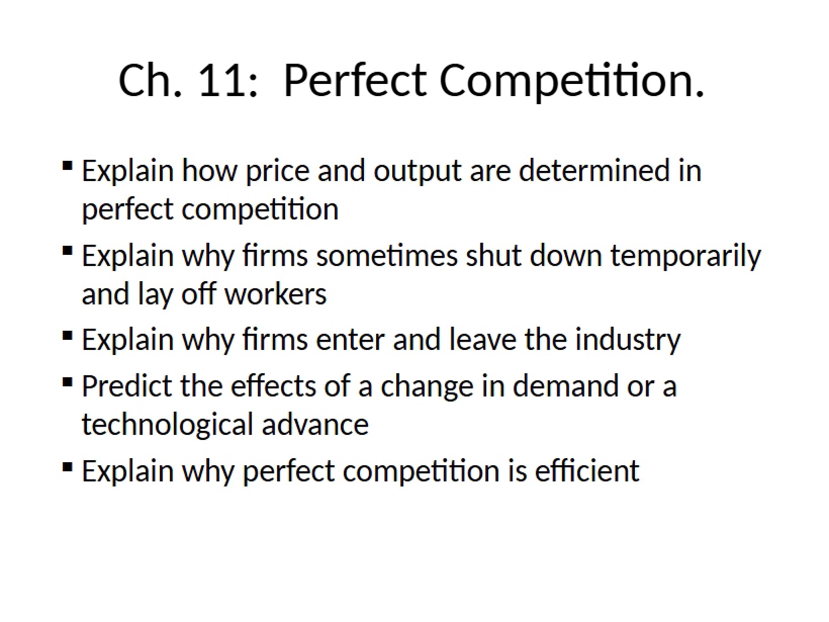 Competition Perfect