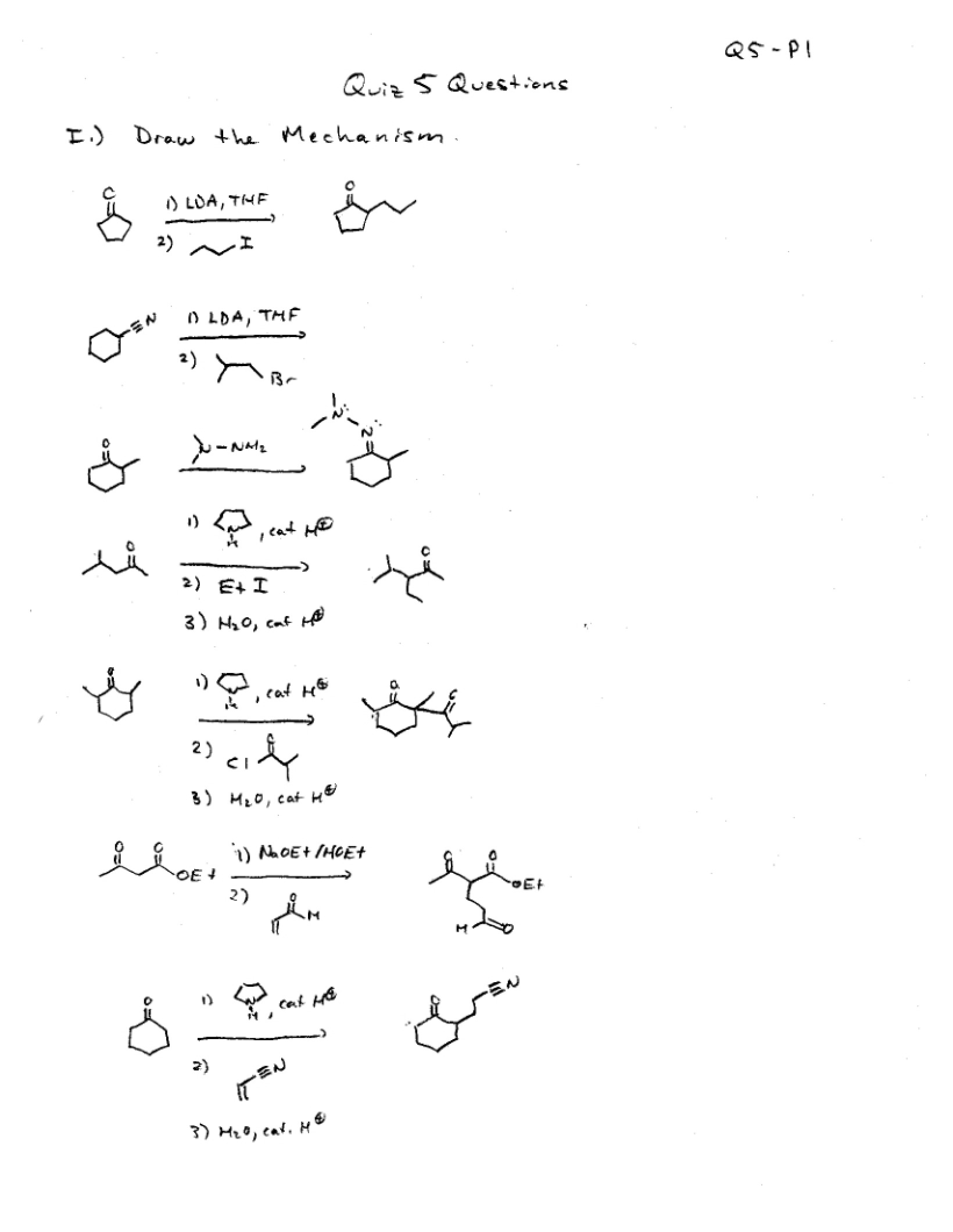 Quiz 5 Questions