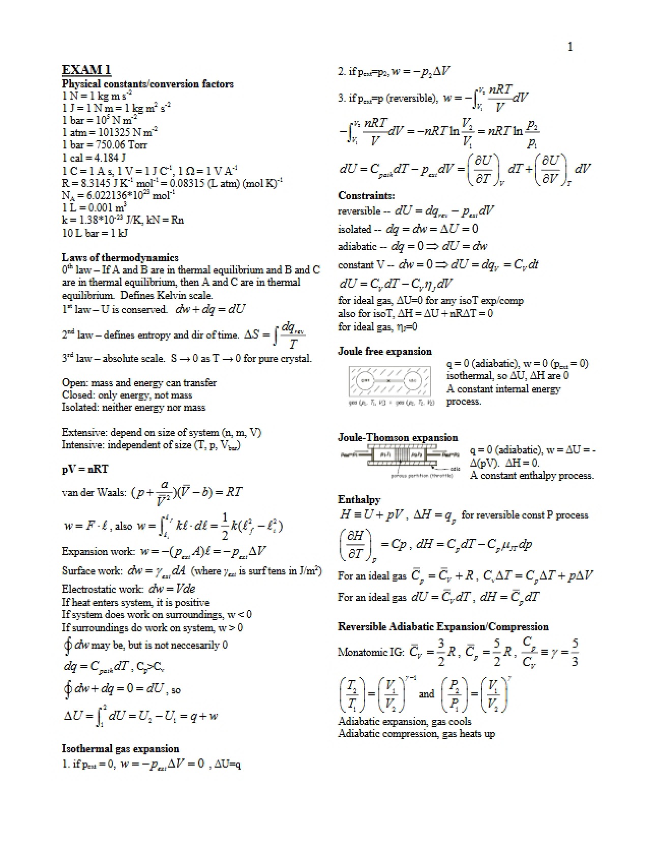 First Exam