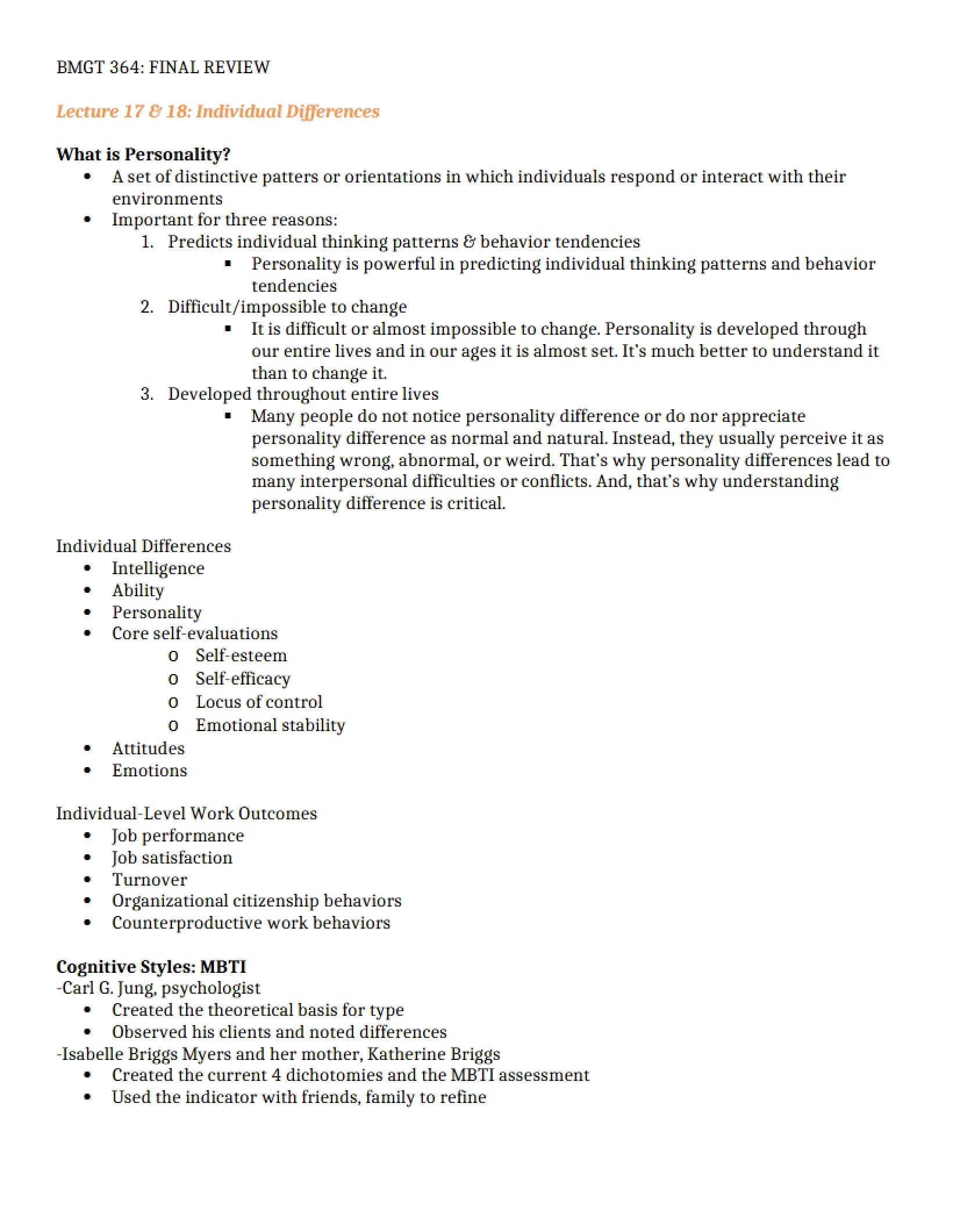 General Study Guide