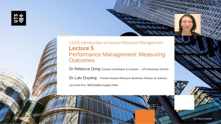 Lecture 5 - Measuring Performance Management Outcomes