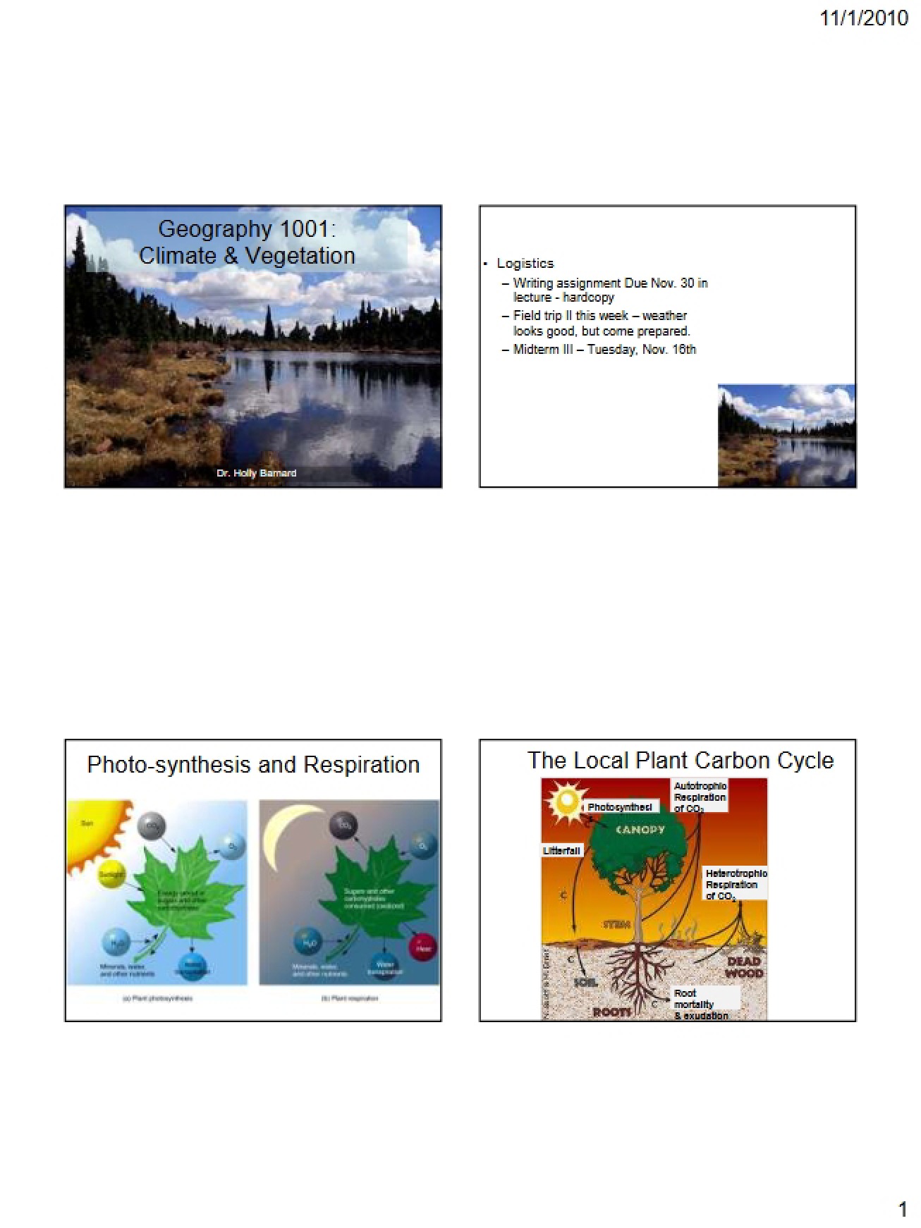 Introduction to Climate and Vegetation