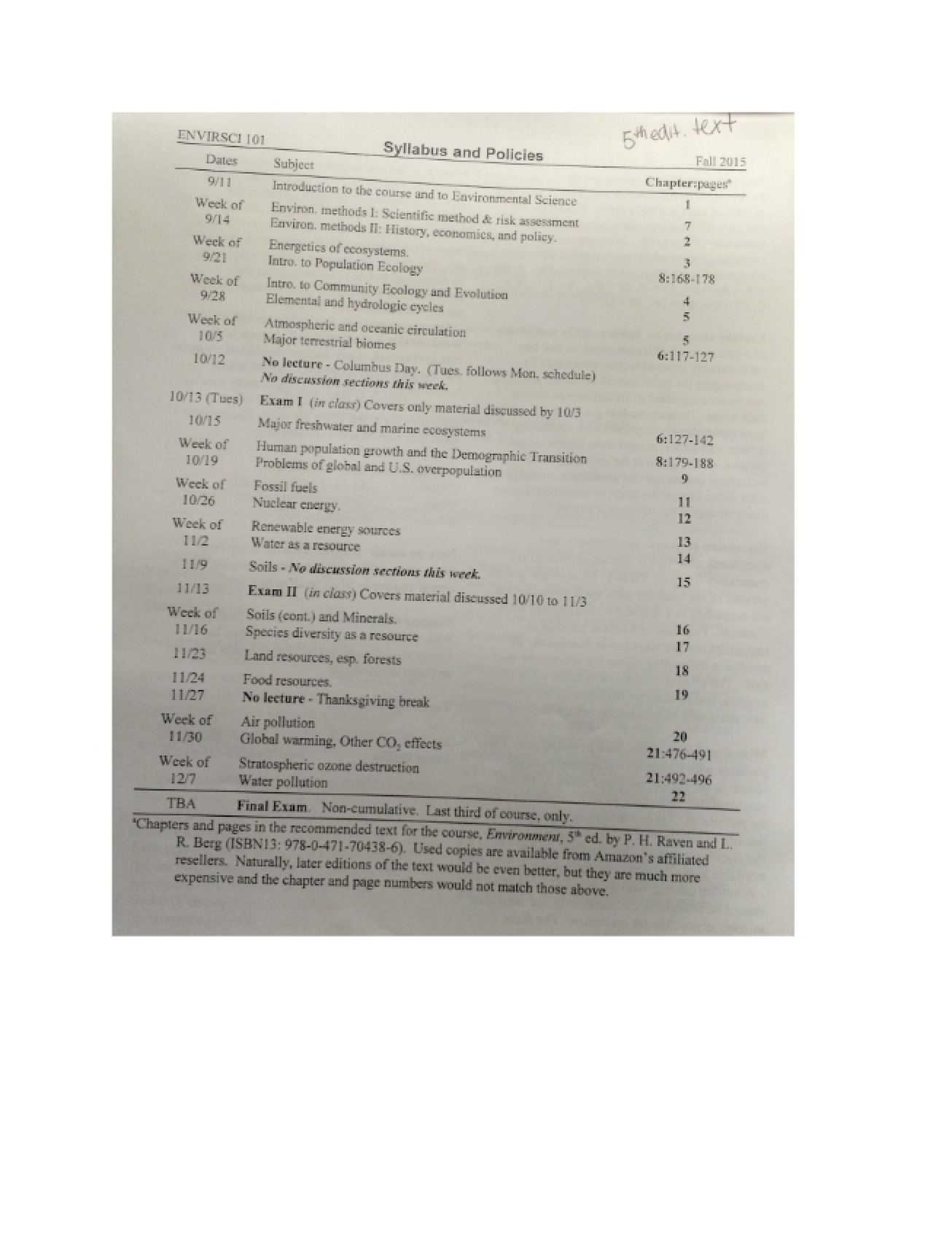 Syllabus (Envir Sci 101)