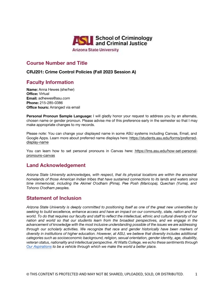 Fall 2023 Session A - CRJ 201
