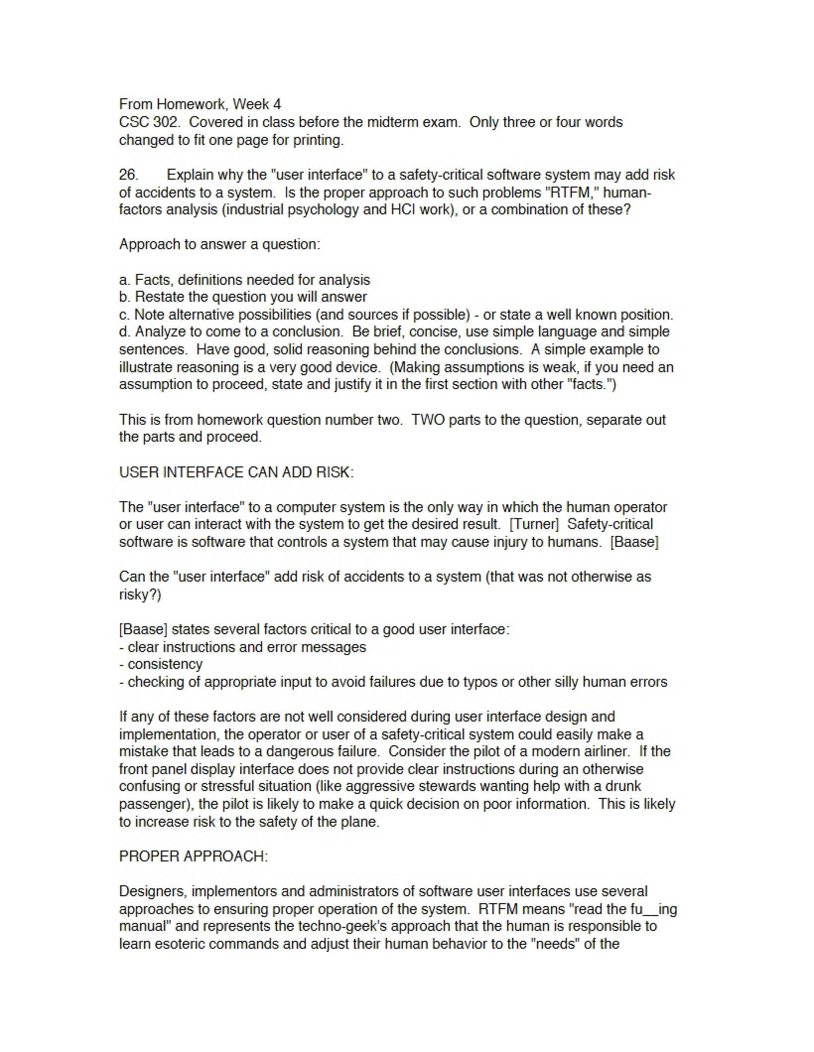 Answer Key for Model Exam