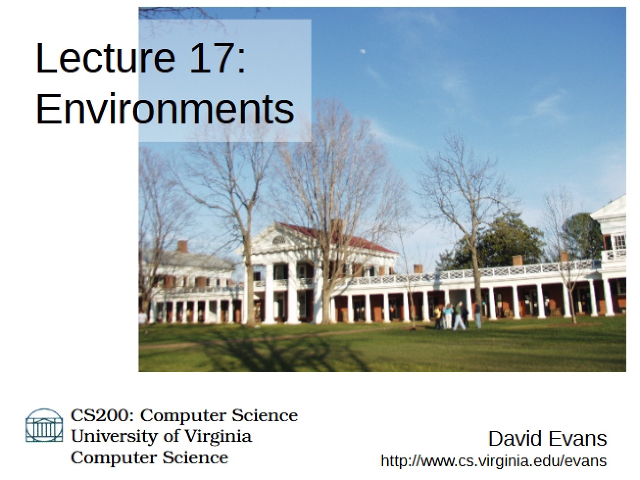 Environments in Computing