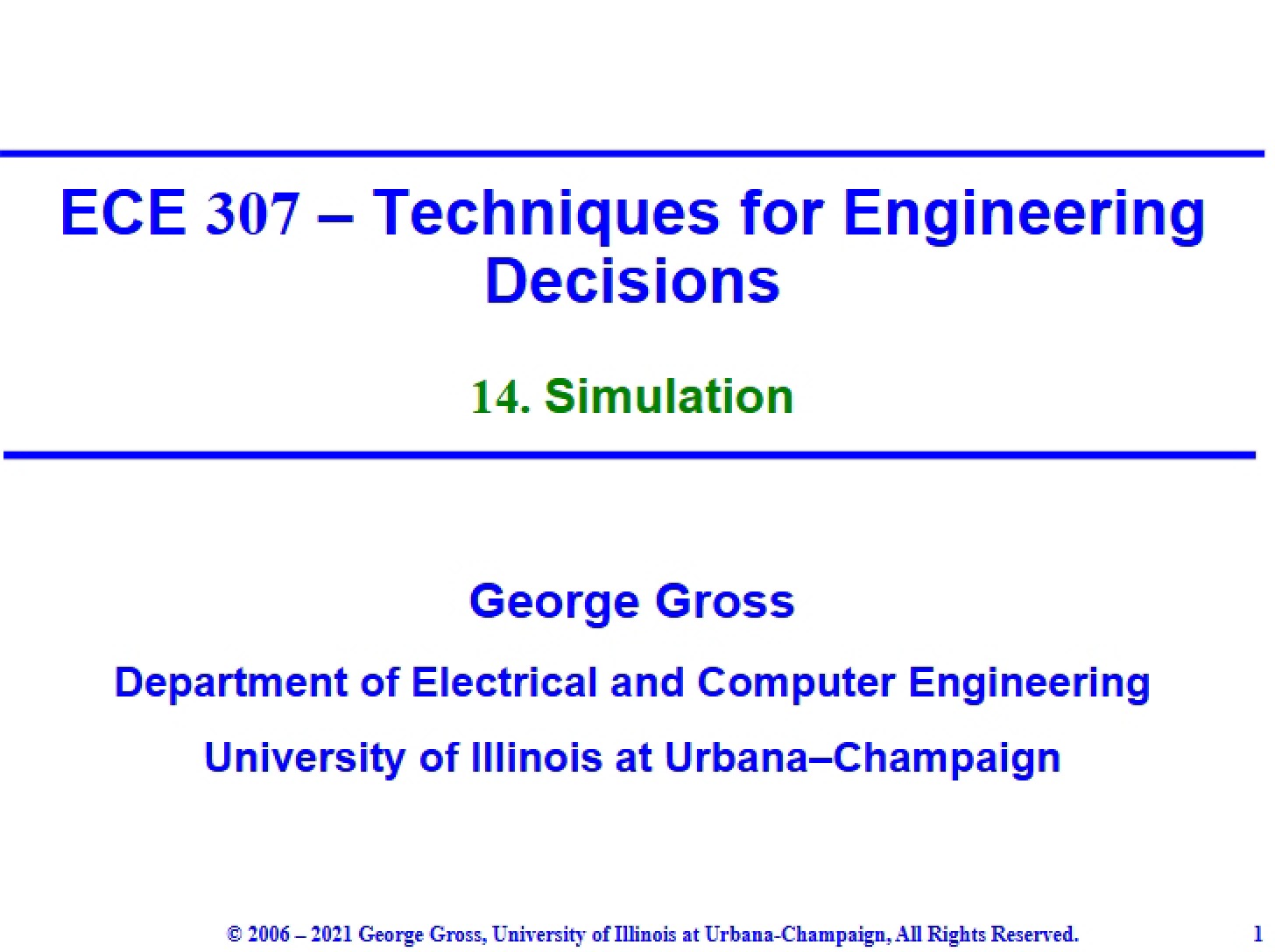 Simulation Techniques