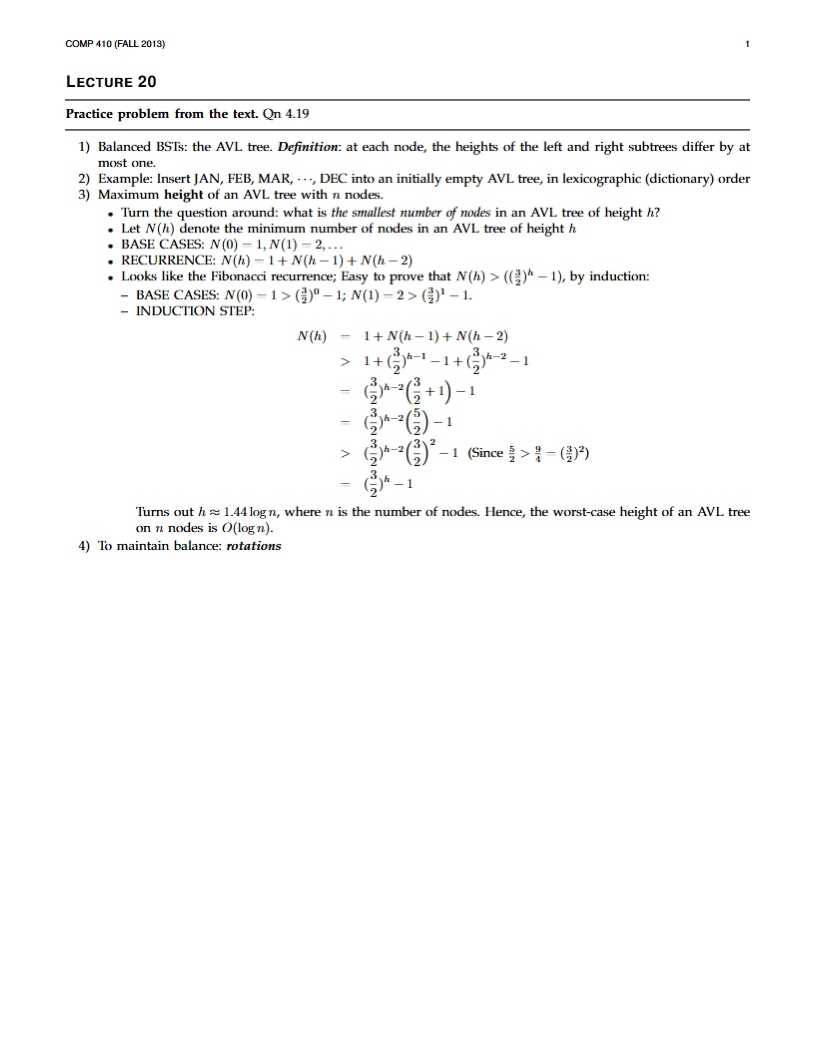 Lecture 20 (Part 1)