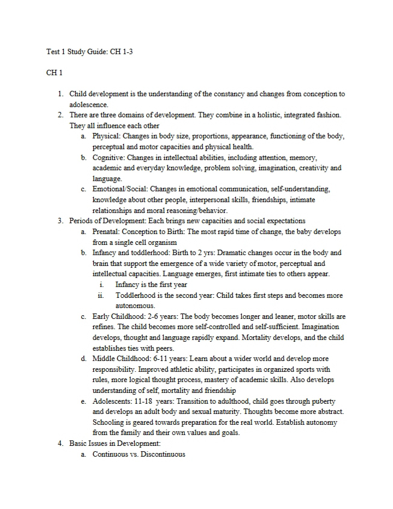 First Test Preparation Guide