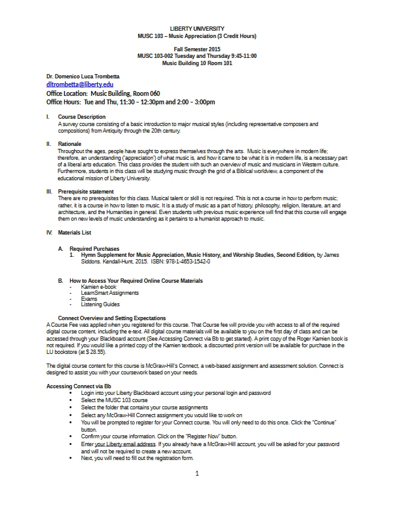 Music 103 Course Notes by Trombetta