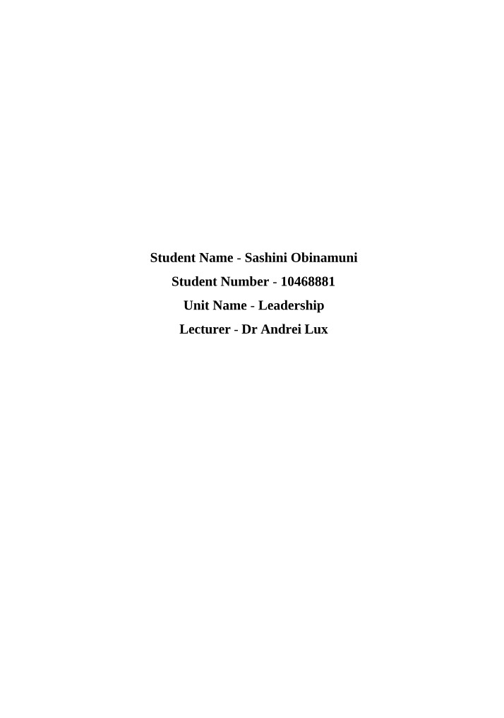Self-Reflection Document