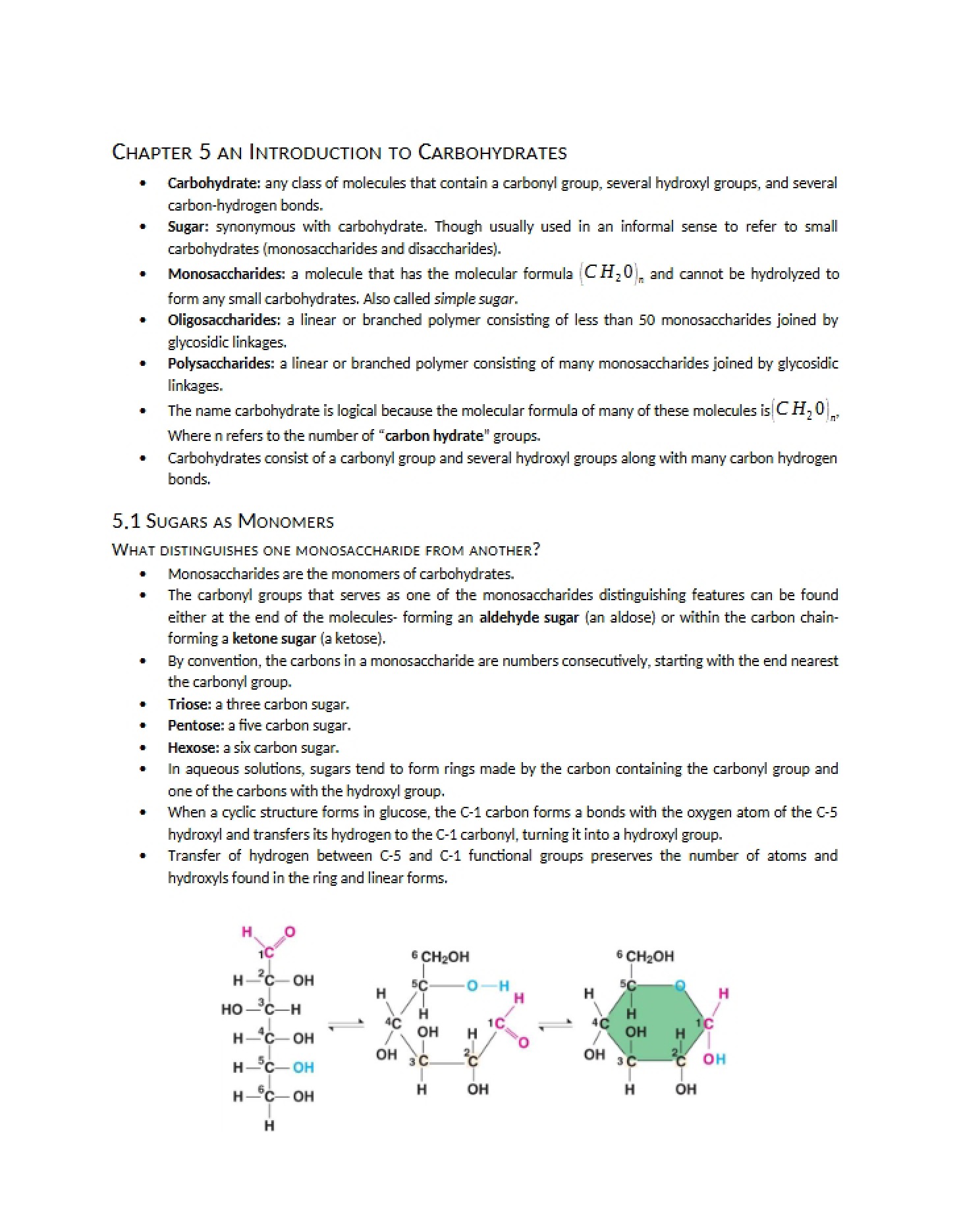 Carbohydrates Chapter 5