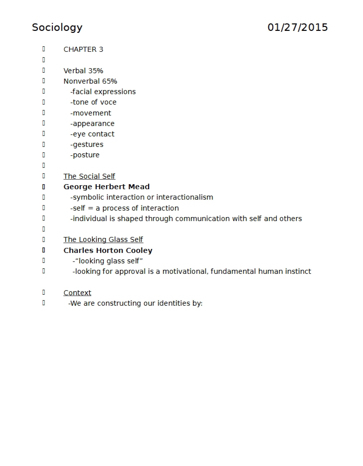 Sociology Ch 3 Notes