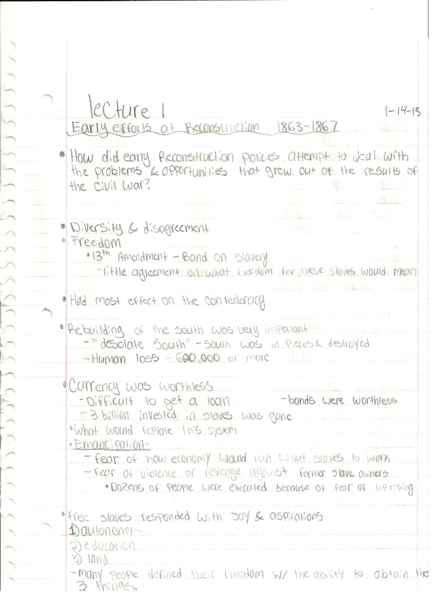 Class Notes