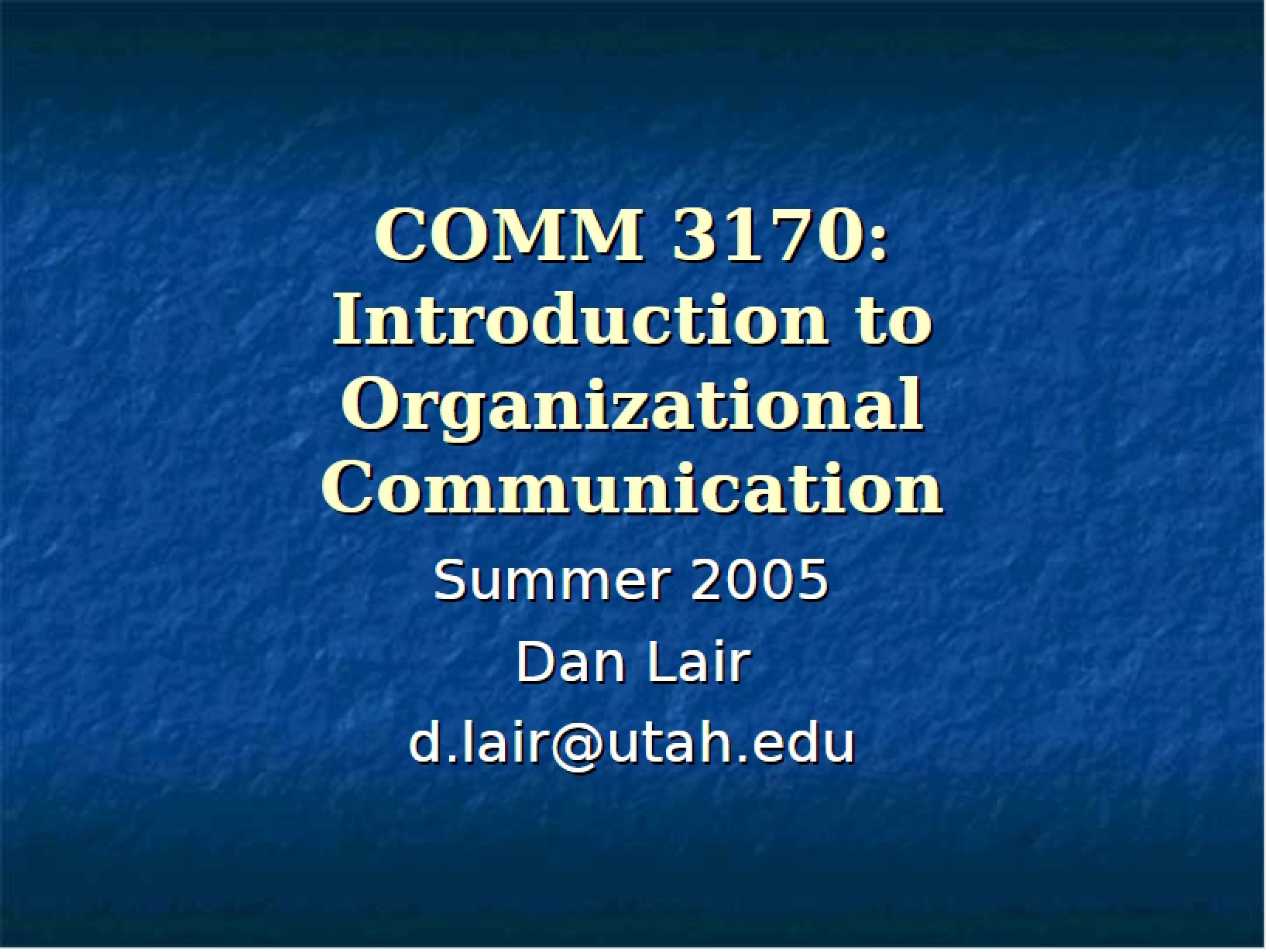 Organizational Communication Notes