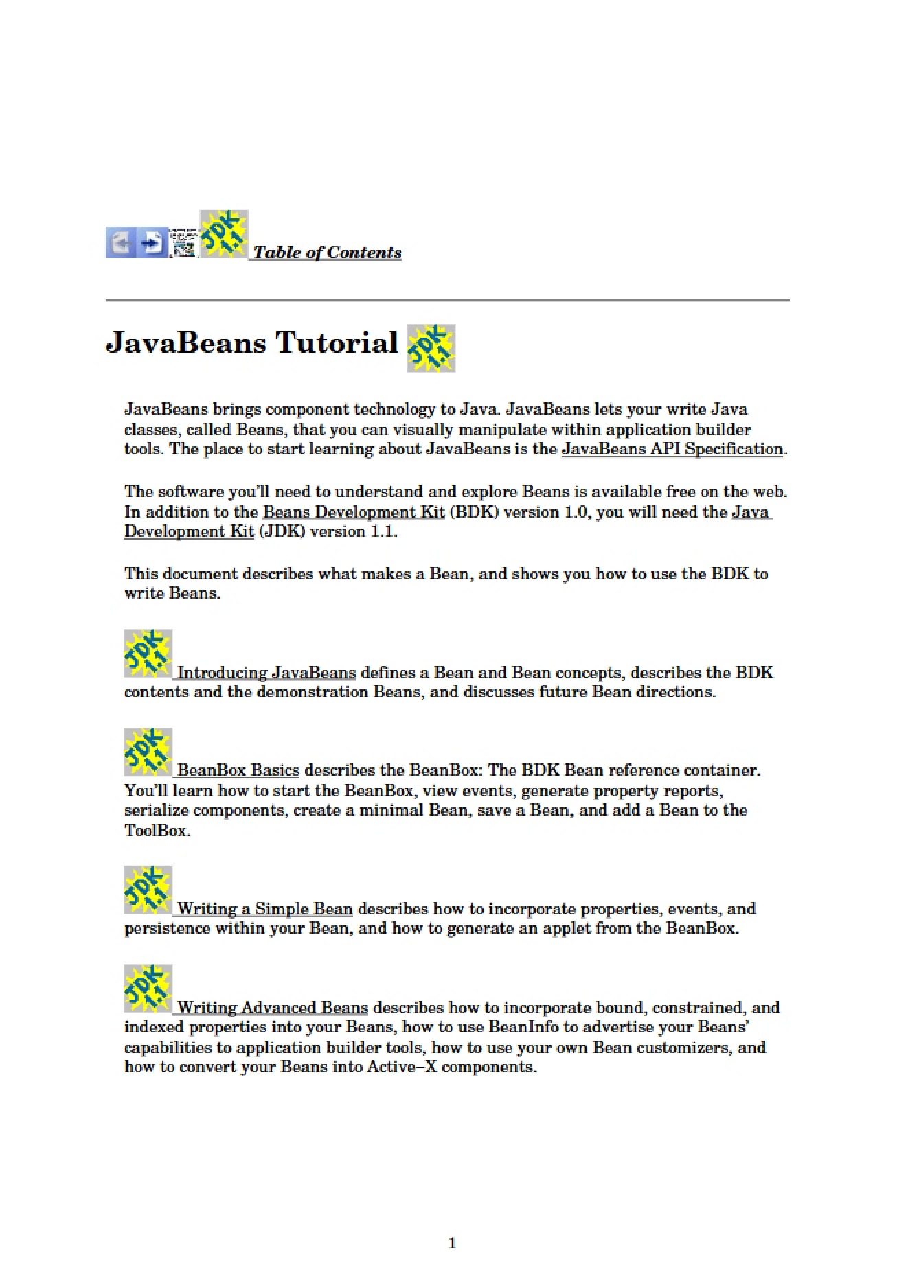 Java Beans Tutorial