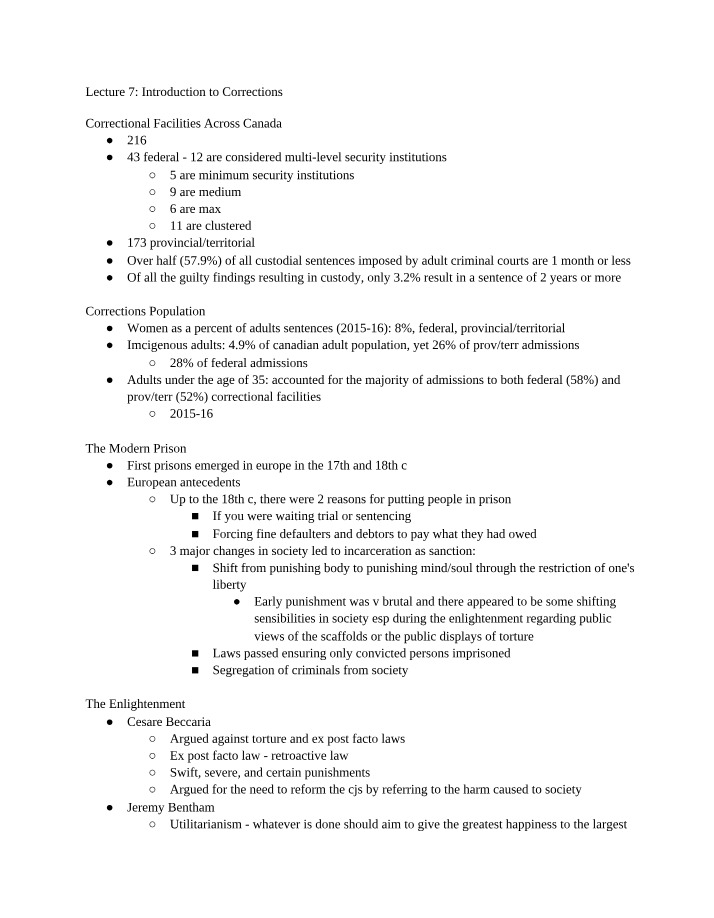 Introduction to Prison Systems in Canada