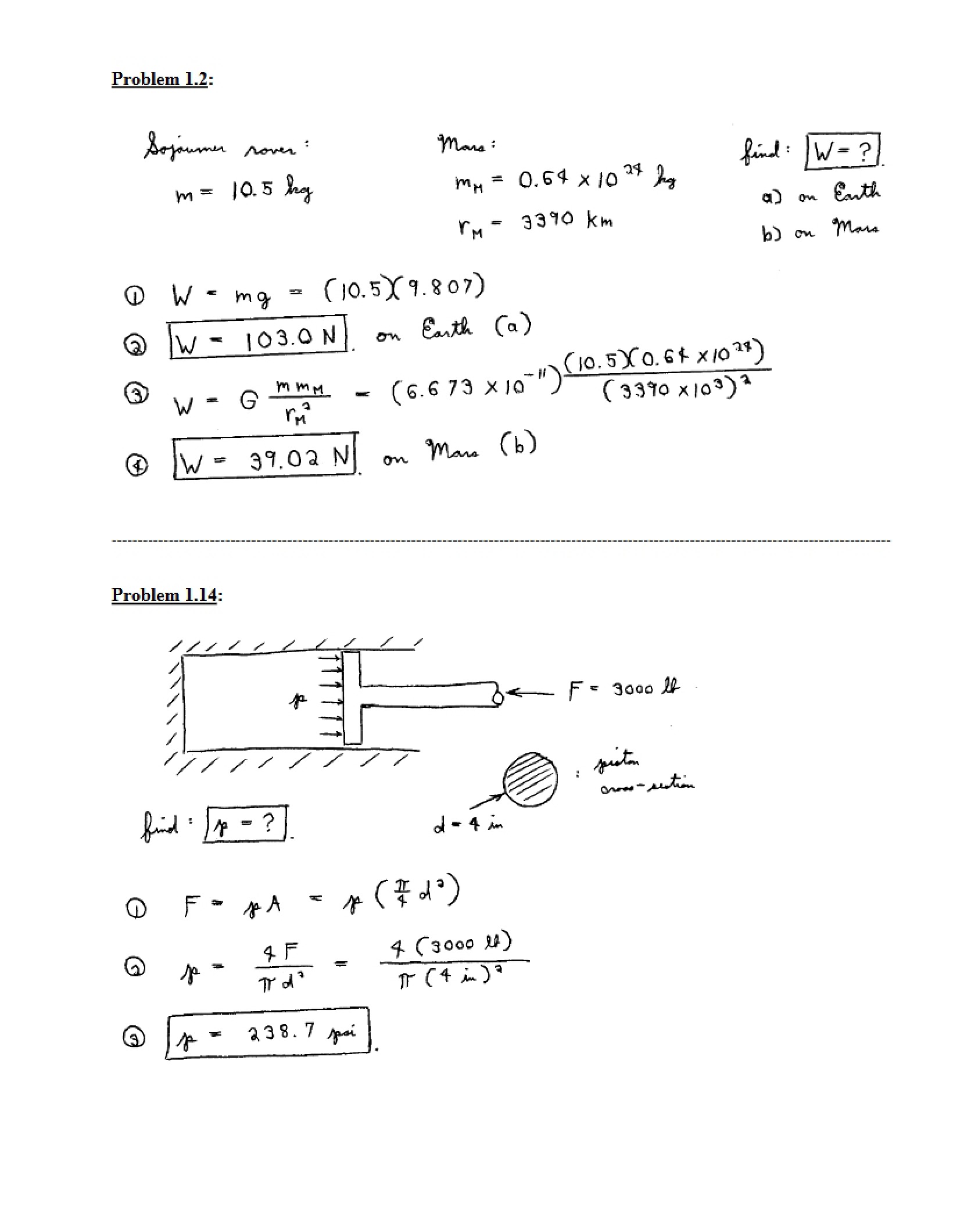 Set of Practice Problems