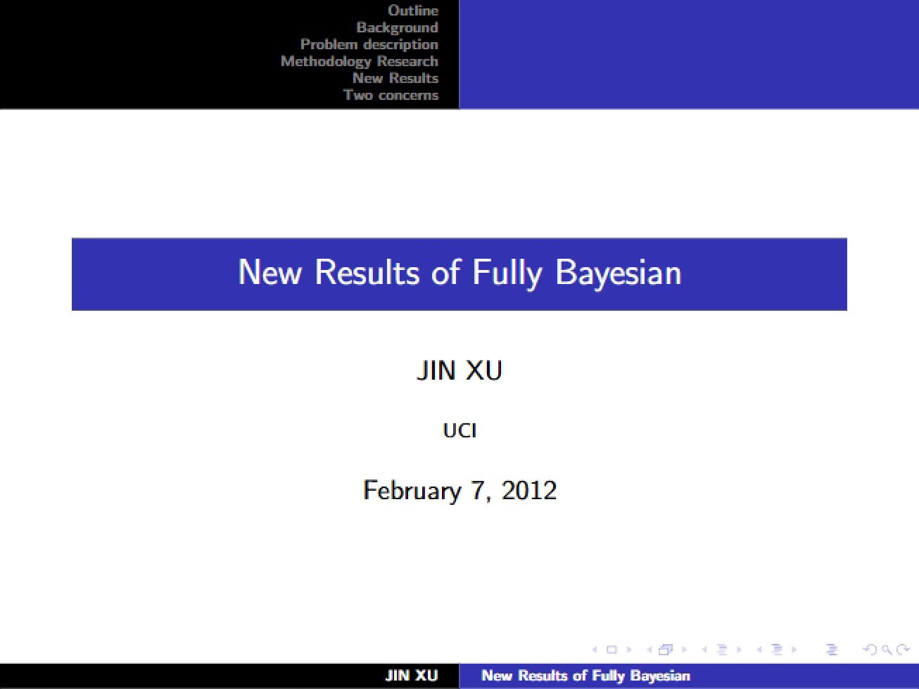 New Findings in Fully Bayesian Analysis