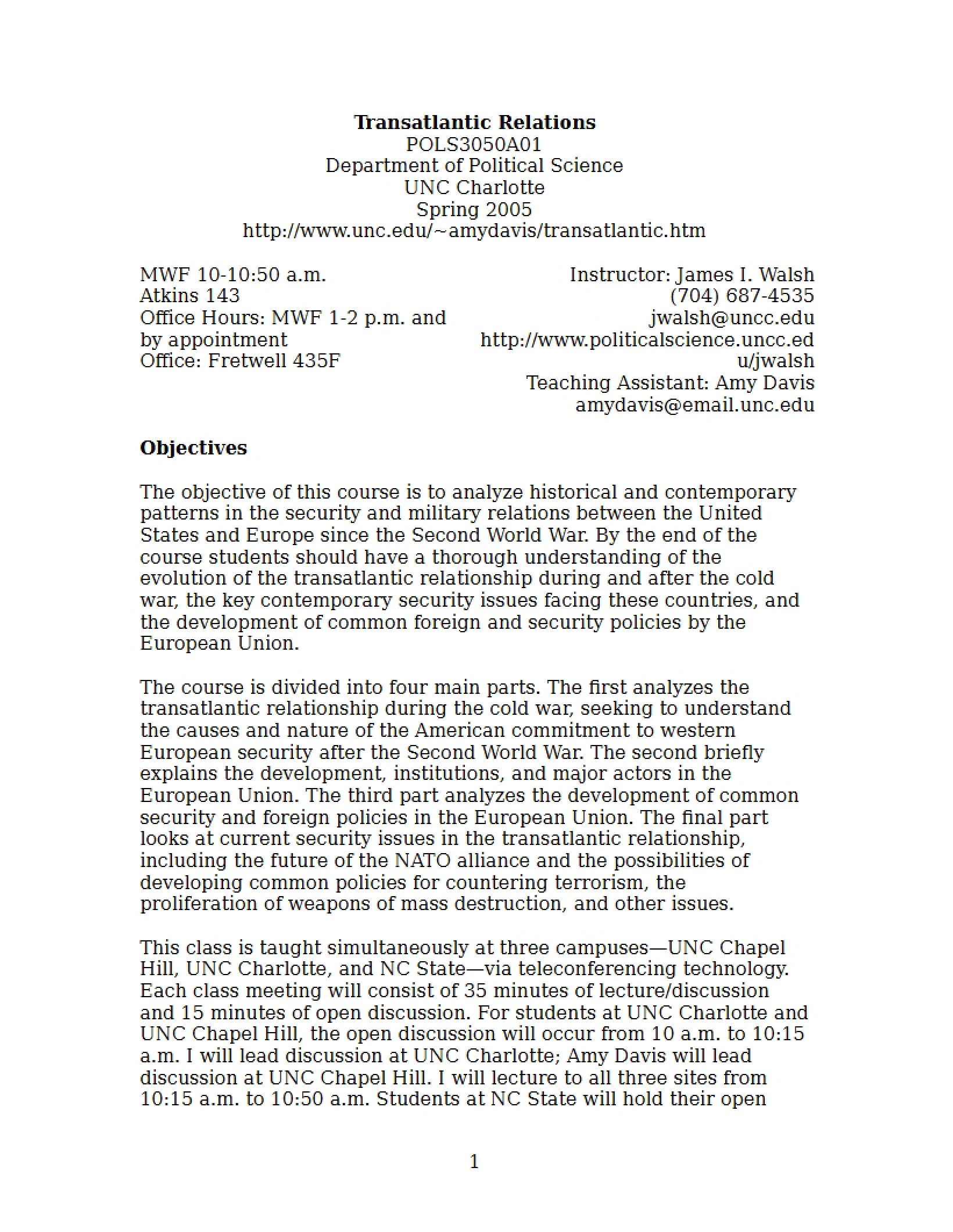 Defense and Nat Security Syllabus