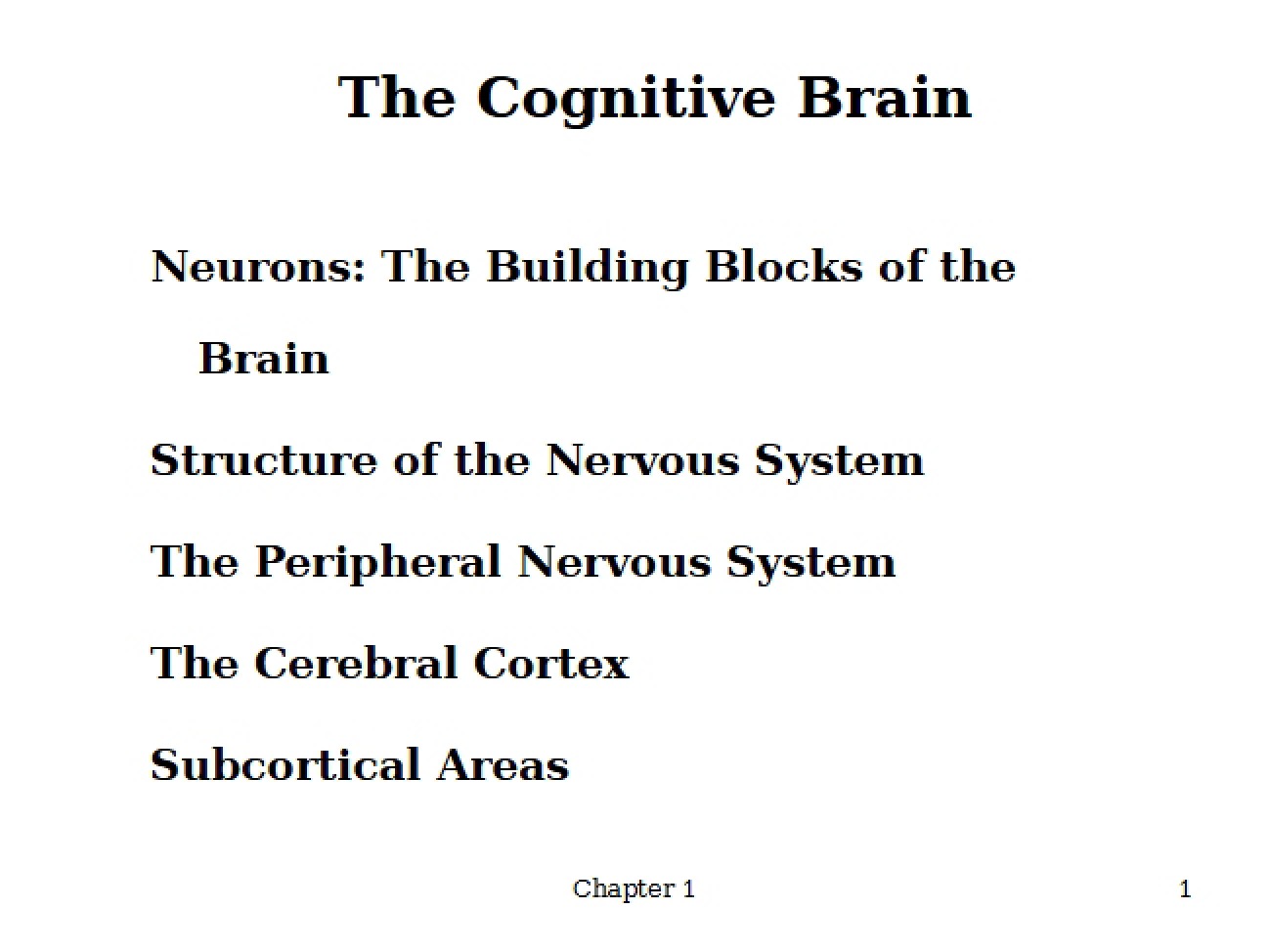 Brain and Cognition