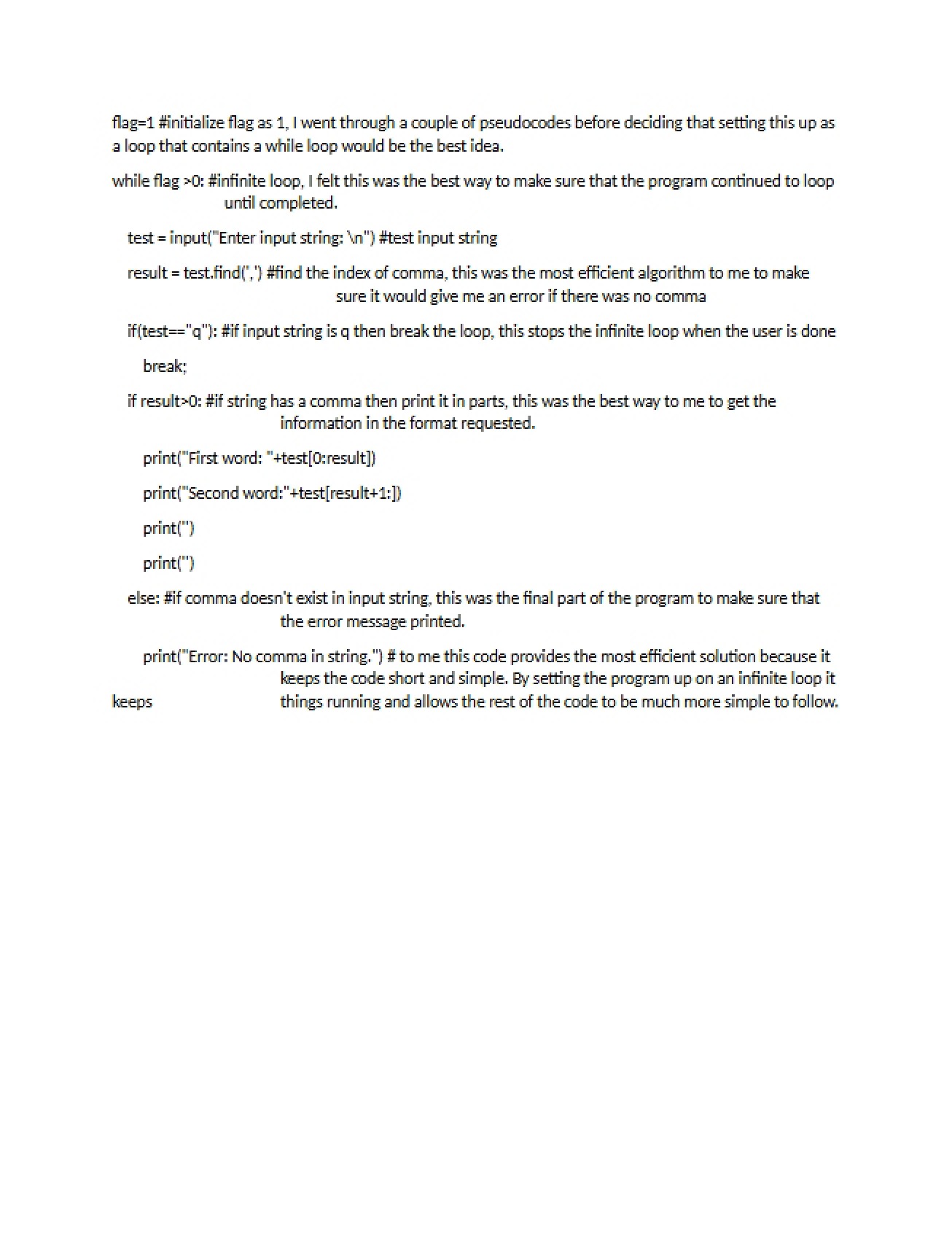 Milestone Two Code Annotations