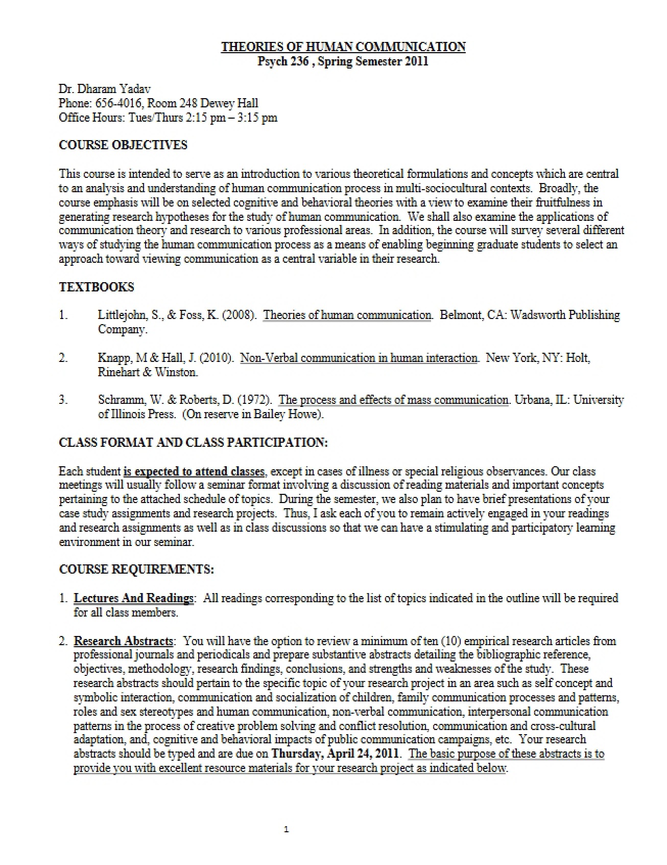 PSYC 236 Syllabus