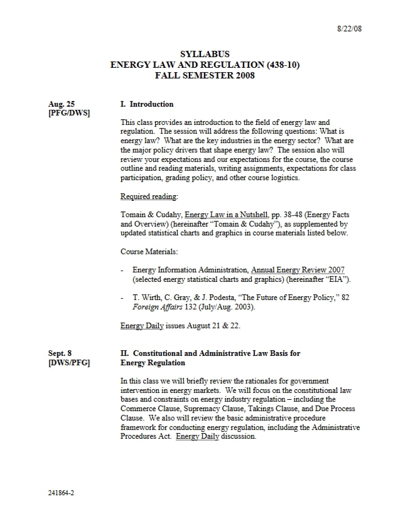 Syllabus