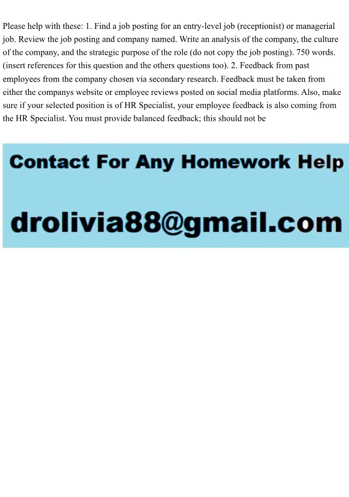 Employee Feedback and Business Analysis Assignment