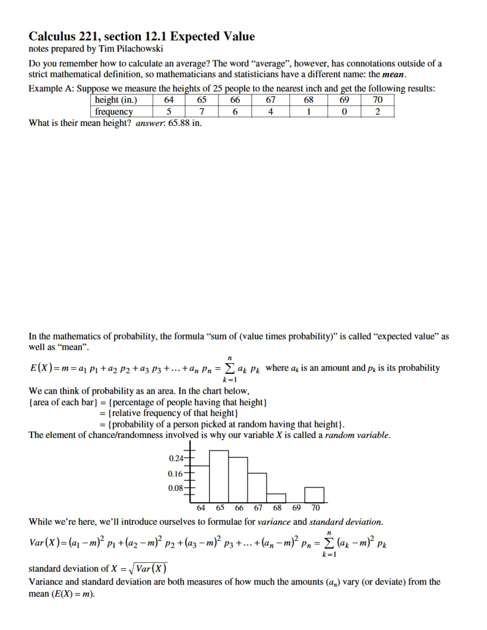 Value Expectations