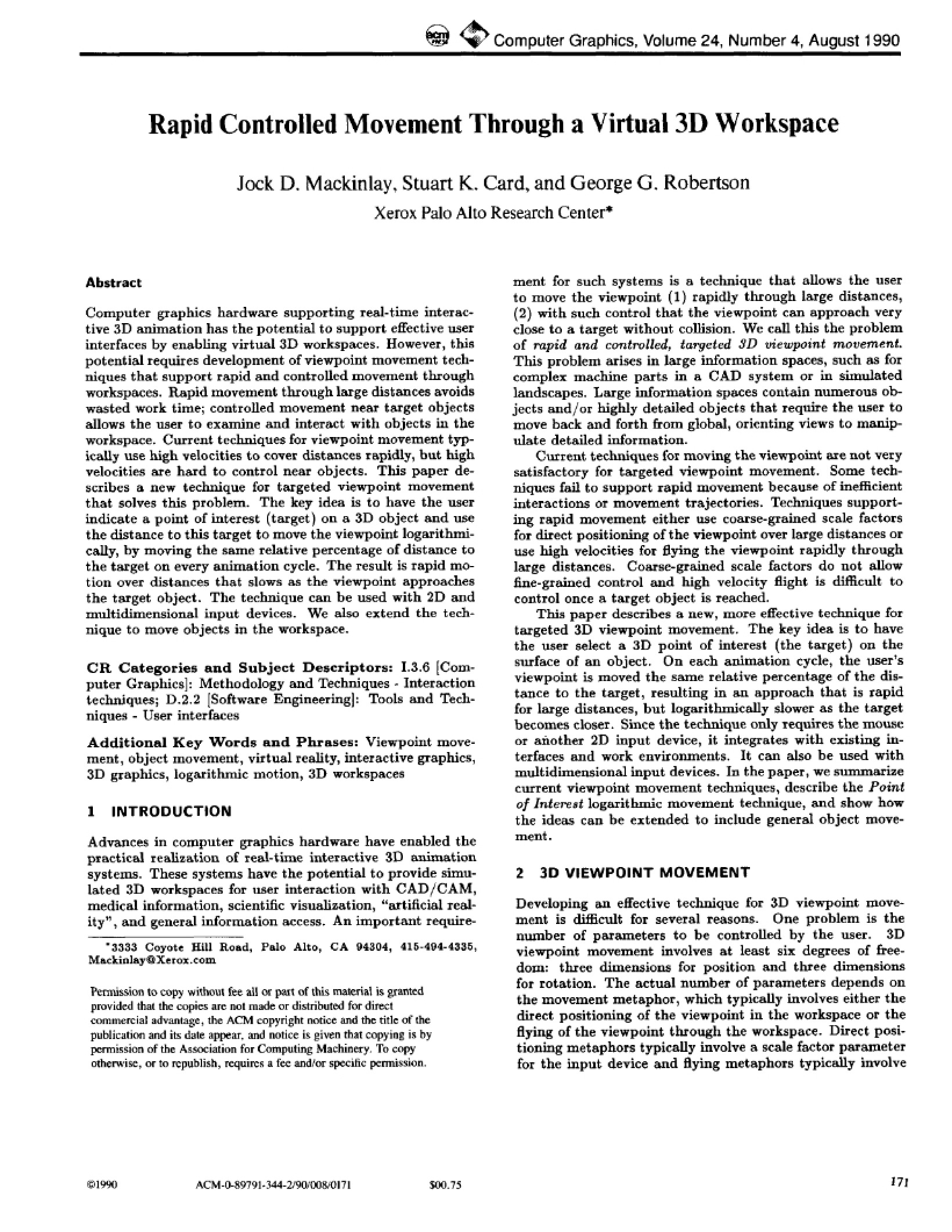 Controlled Movement (Rapid)