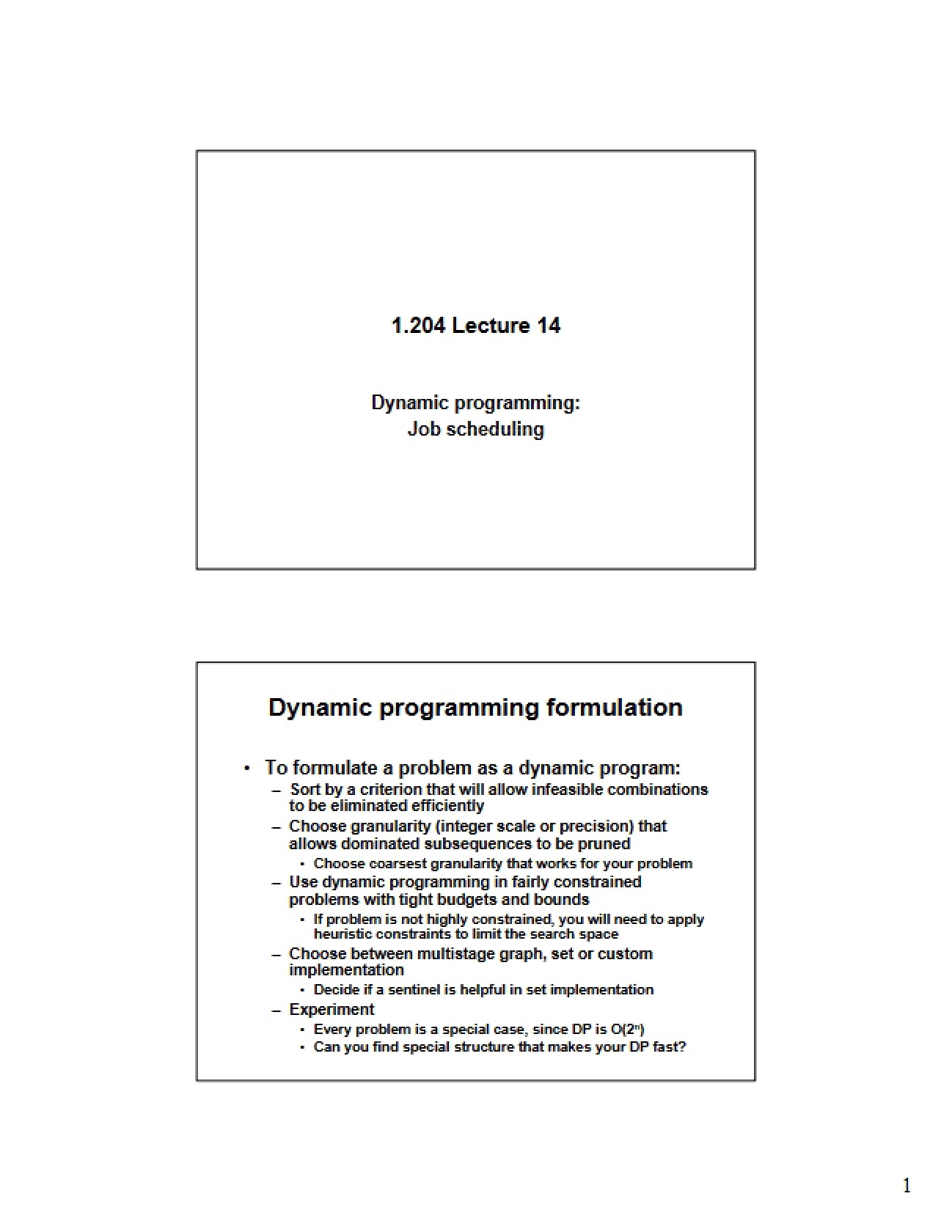 Programming (Dynamic)