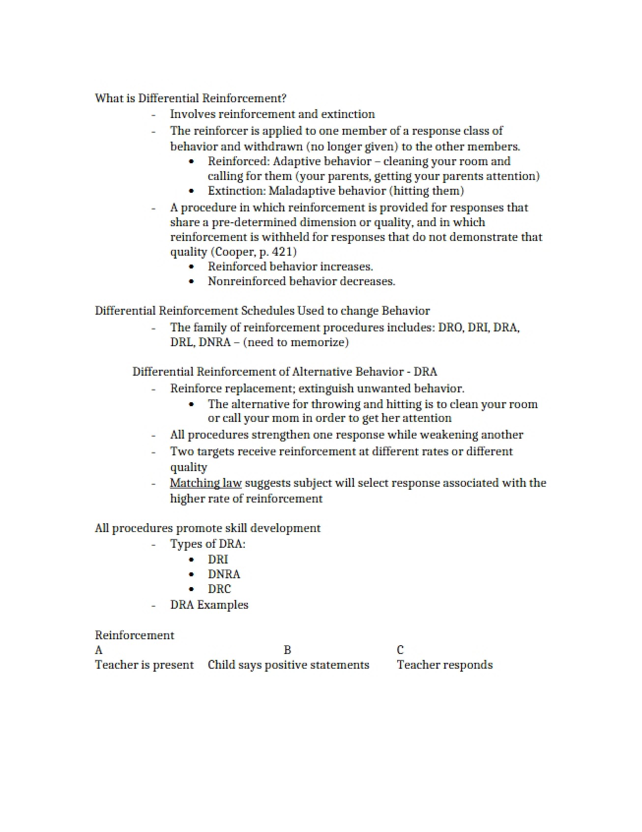Reinforcement Differentiation