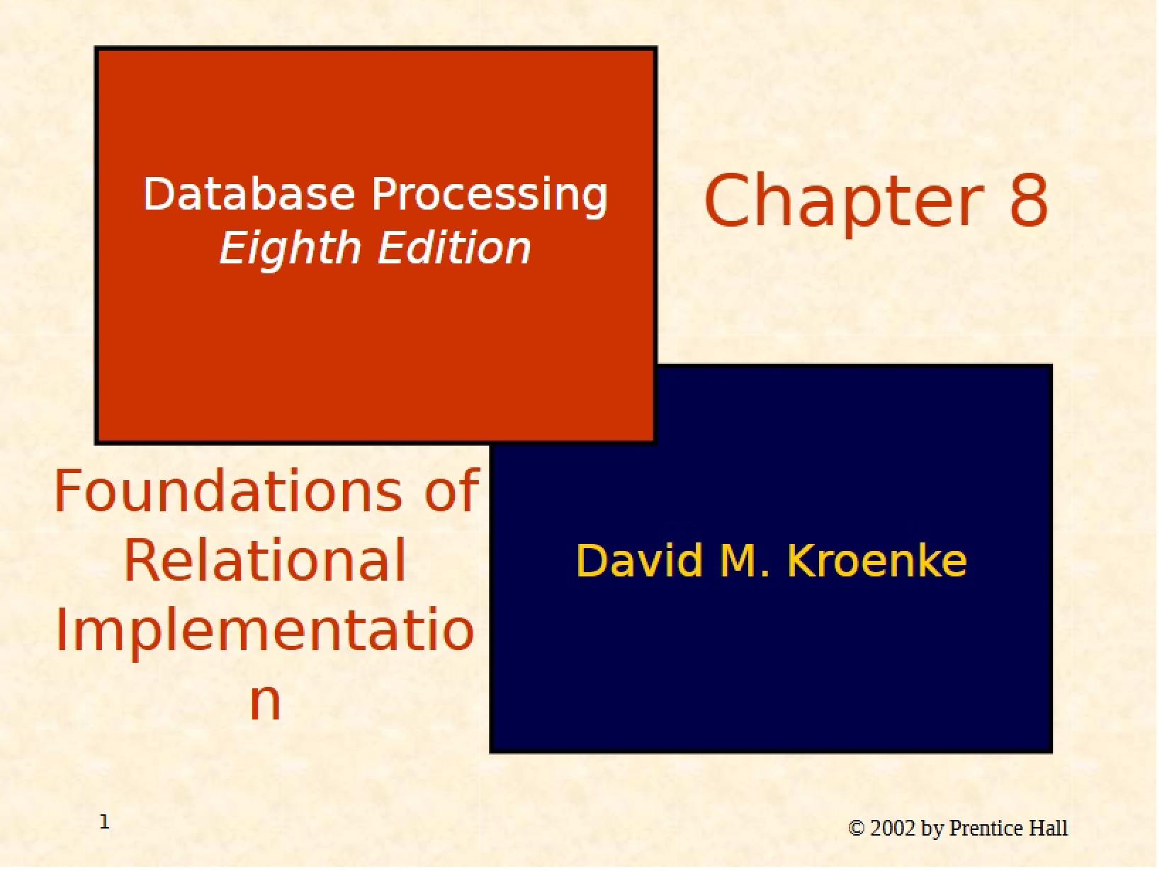 Relational Implementation Fundamentals