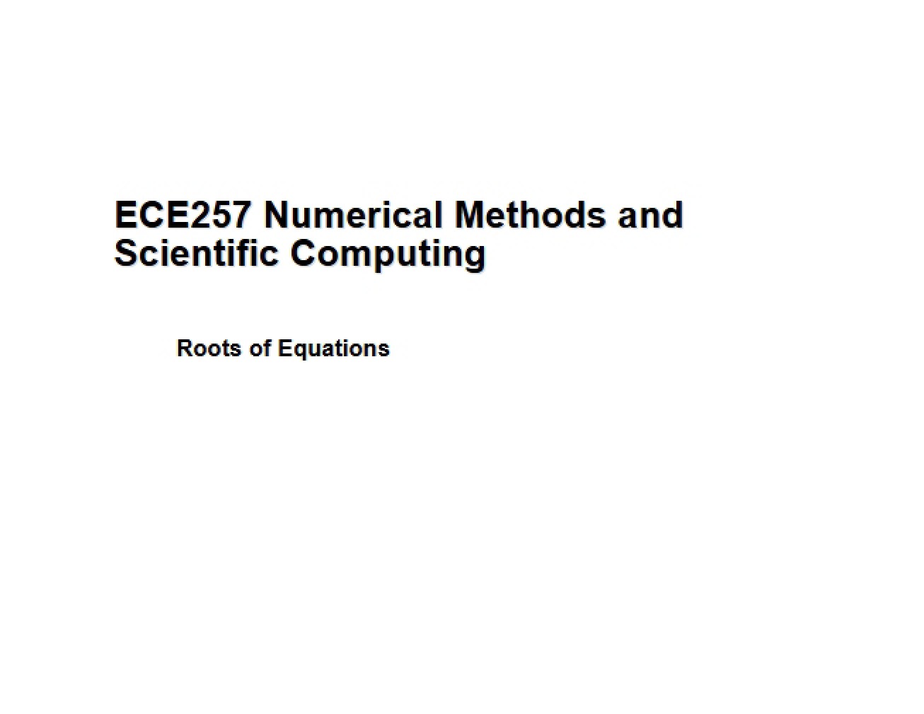 Roots of Equations (Set 2)